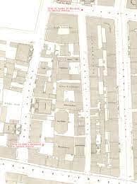 A map showing the layout of Grahamston that would soon be paved over by Glasgow Central - the main street was Alston Street, which is still there in parts, albeit underground.