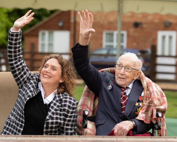 Hannah Ingram-Moore and her late father Captain Tom Moore (Photo: Getty Images)