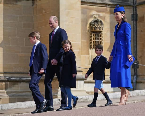 Prince and Princess of Wales with their three children 