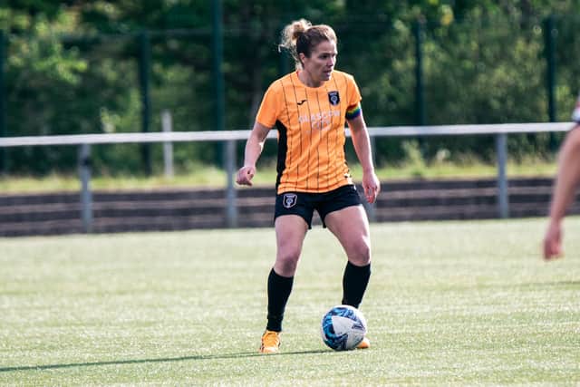 Captain Jo Love will enter her 13th season with Glasgow City (Image: GCFC x Georgia Reynolds)
