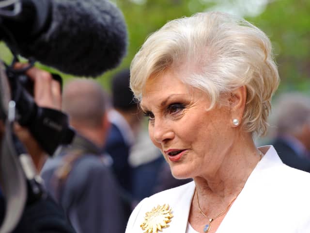Angela Rippon hosted Stricly's inspiration show Come Dancing between 1988 and 1991 - Credit: Getty