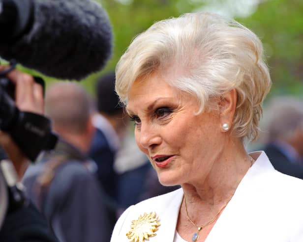 Angela Rippon hosted Stricly's inspiration show Come Dancing between 1988 and 1991 - Credit: Getty