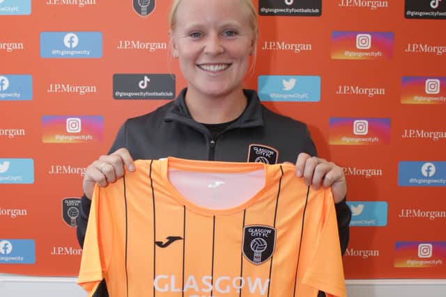  Glasgow City have signed Aleigh Gambone(Image: GCFC x Georgia Reynolds)