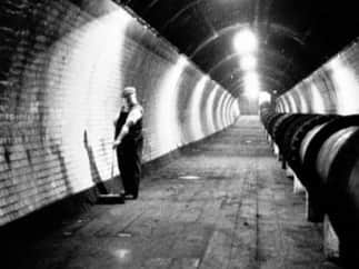 A look inside the tunnel underneath the River Clyde. 