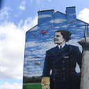 The mural features Winnie Drinkwater from Cardonald - the first ever woman to hold a commercial pilot’s license