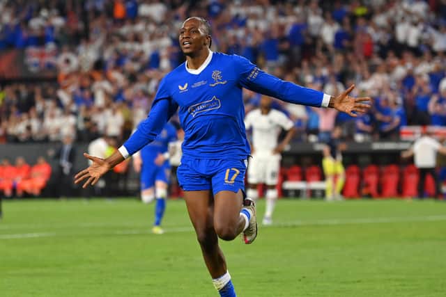 Aribo scored in the 2022 Europa League final.