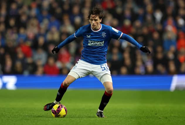 Rangers midfielder Alex Lowry made his Hearts debut at the weekend shortly after completing a loan move to the Edinburgh club (Pic: Getty)