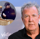 Jeremy Clarkson shared CCTV footage of a man allegedly stealing 'nearly £100 worth' of alcohol and food - Credit: Getty / Instagram