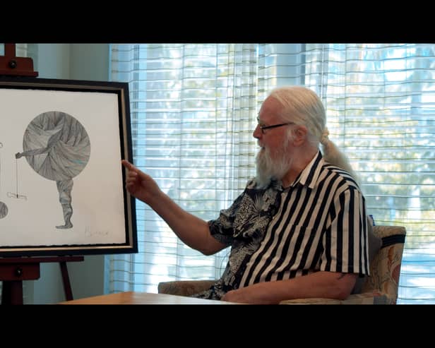 Billy Connolly discusses his latest artwork