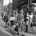 Shoppers head down Renfield Street in 1958. 