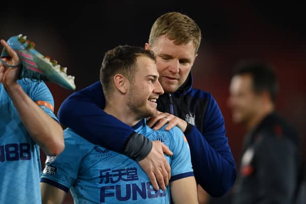 It would be fair to say that Ryan Fraser and Eddie Howe have had a up and down relationship (Pic: Getty) 