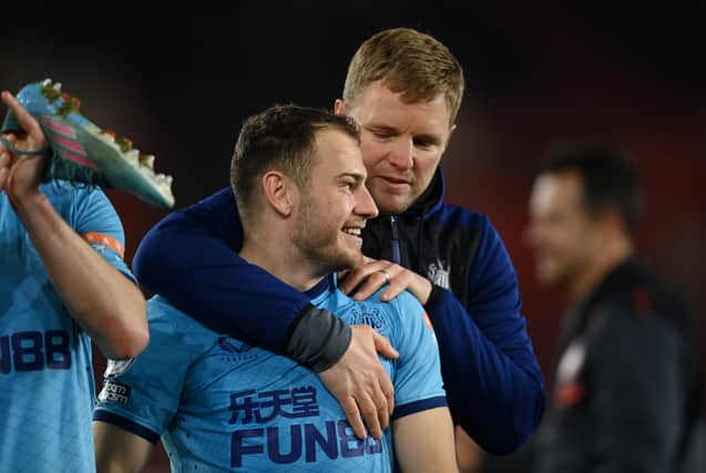 It would be fair to say that Ryan Fraser and Eddie Howe have had a up and down relationship (Pic: Getty) 