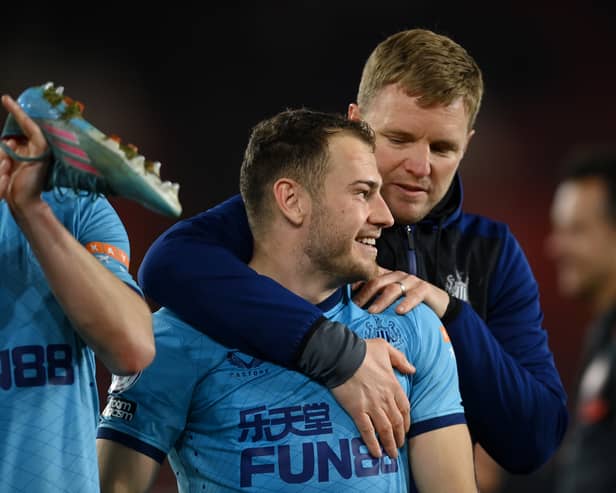 It would be fair to say that Ryan Fraser and Eddie Howe have had a up and down relationship (Pic: Getty) 