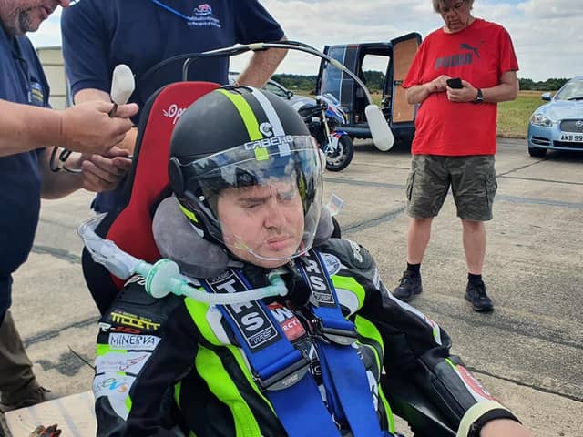 Jason Liversidge at Elvington Race Track in York