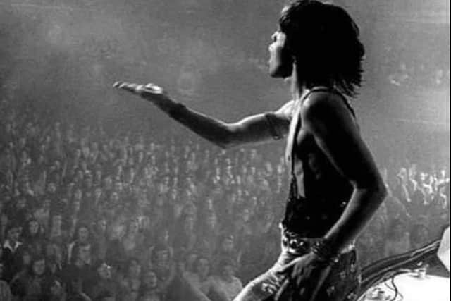 Mick Jagger performing at The Apollo in Glasgow with the Rolling Stones frontman having fond memories of the venue.  