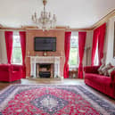 The living room of the property looks like it could be the set for a Wes Anderson film!