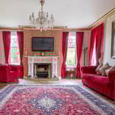 The living room of the property looks like it could be the set for a Wes Anderson film!