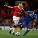 Previous clashes in Europe between Scottish and English clubs have included both Rangers and Celtic taking on Man Utd (Pic: Getty) 