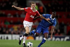 Previous clashes in Europe between Scottish and English clubs have included both Rangers and Celtic taking on Man Utd (Pic: Getty) 