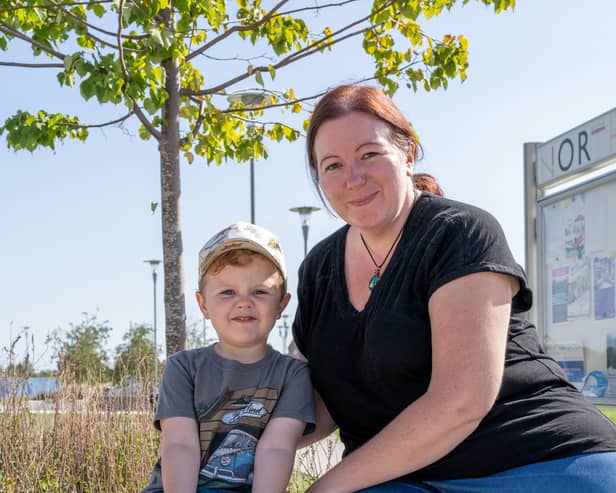 Hannah Lumley, 42, moved into her detached three-bedroom redbrick town house, in Northstowe, Cambs eight months ago and is the town's only child minder.