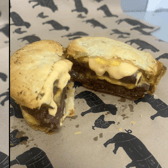 Witness the cross-section of the fabled Big Mac Pie next to its visage as seen behind the butchers glass.