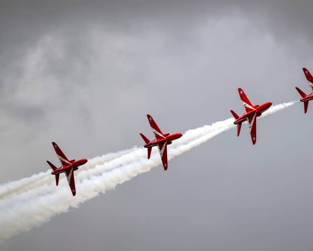 The Red Arrows have a busy weekend of displays, including the Clacton Airshow