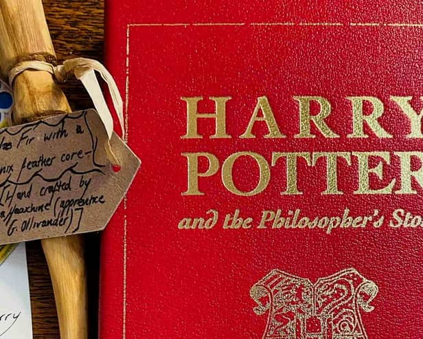 One of the rarest Harry Potter books ever published is set to fetch thousands of pounds at auction - after it survived being destroyed in a devastating flat fire. 