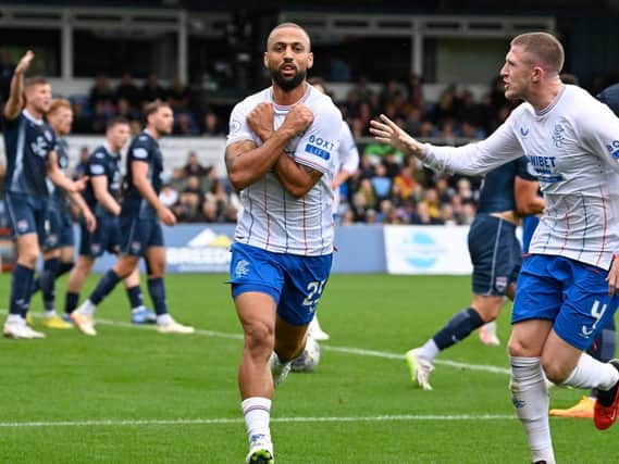 Kemar Roofe scores against Ross County (Credit: SNS Group)
