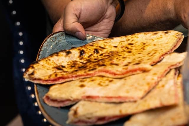 Naan Bread offered by the Malletsheugh - which reopened in Newton Mearns this month after a one year refurbishment
