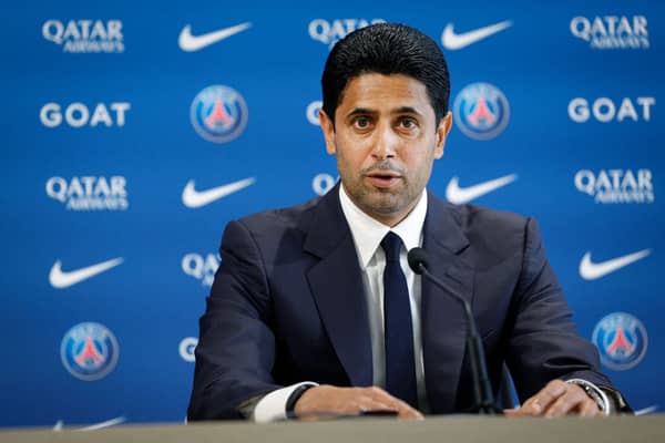 Paris Saint Germain’s president Nasser al-Khelaifi