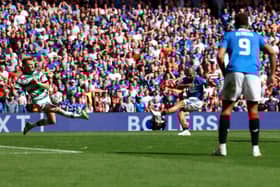 Kemar Roofe scores Rangers first goal which is later disallowed by VAR