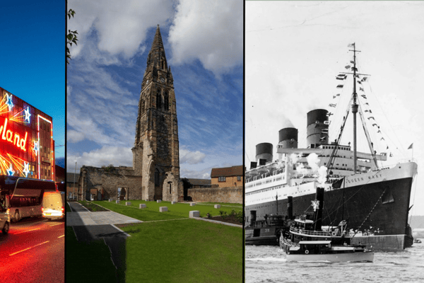 A number of historically and cultural buildings will open to the public during the Doors Open Day Festival 2023. Pictured above are the Barrowlands, Roystonhill Spire, and Queen Mary.