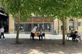 Usually Glaswegians are sheltering from the rain under the trees on Buchanan Street - now we’re just looking for a spot of shade!