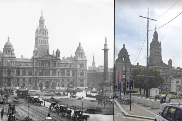 In its centuries long history, George Square has worn a few different faces as the main city centre square of Glasgow