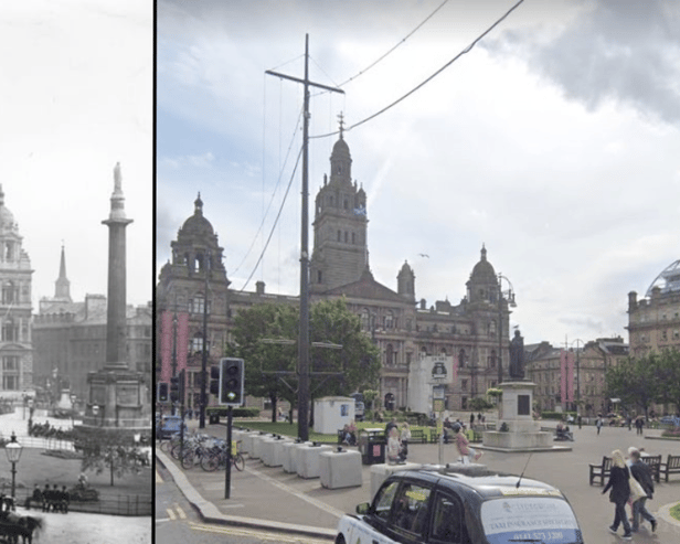 In its centuries long history, George Square has worn a few different faces as the main city centre square of Glasgow