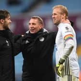 Celtic manager Brendan Rodgers previously worked with Danish keeper Kasper Schmeichel at Leicester City (Pic: Gallery) 