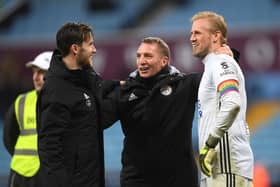 Celtic manager Brendan Rodgers previously worked with Danish keeper Kasper Schmeichel at Leicester City (Pic: Gallery) 