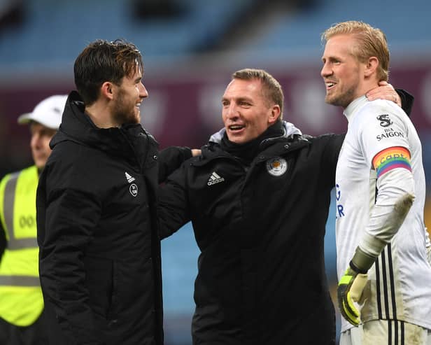 Celtic manager Brendan Rodgers previously worked with Danish keeper Kasper Schmeichel at Leicester City (Pic: Gallery) 