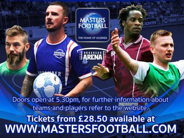 Scottish Masters Football returns to Braehead Arena on Saturday, September 9th