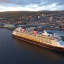 The Disney Cruise ship docked at Greenock Ocean Terminal today (September 13) bring 4,000 people to the local area