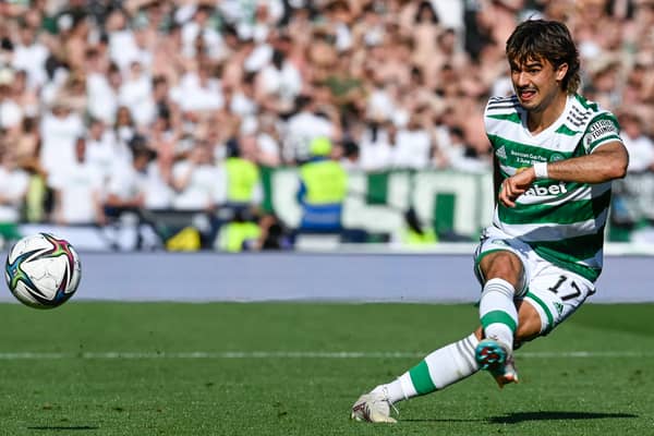 Celtic’s Jota in action during Scottish Cup final against Inverness