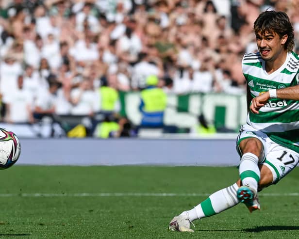 Celtic’s Jota in action during Scottish Cup final against Inverness