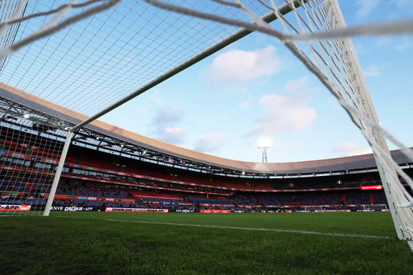 General view inside Feyenoord’s ‘de Kuip’ Stadium