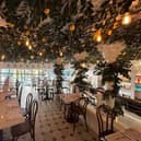 Top floor section of restaurant.