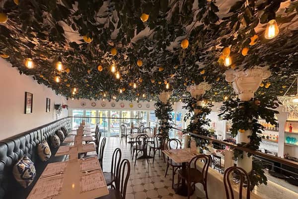 Top floor section of restaurant.