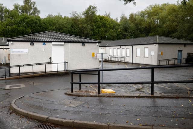 A view of the NHS Enhanced Drug Treatment Facility at Hunter Street Health Centre where the UKs first safe drug consumption facility was approved to open on September 27, 2023 in Glasgow.