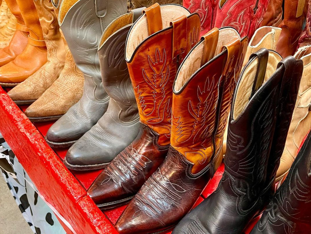 Authentic old west boots shop