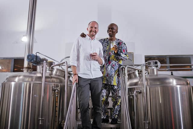 Pim-Pam creative director Luke McCarthy (left) and artist Lemi Ghariokwu
