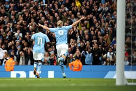 Celtic have signed a current Man City striker in our 3 year simulation of Football Manager 2024 (Pic: Getty) 