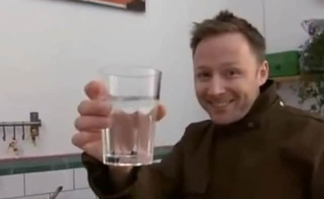 Glasgow comedian Limmy championed Scottish water in a sketch for Limmy’s Show back in the 2010’s:“Water. Pure Water. Anytime I want it, day or night, free of charge.”